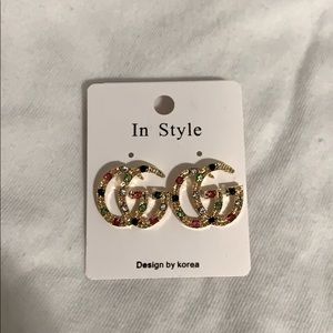 Gold earrings